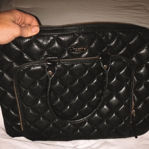 KATE SPADE quilted leather computer bag